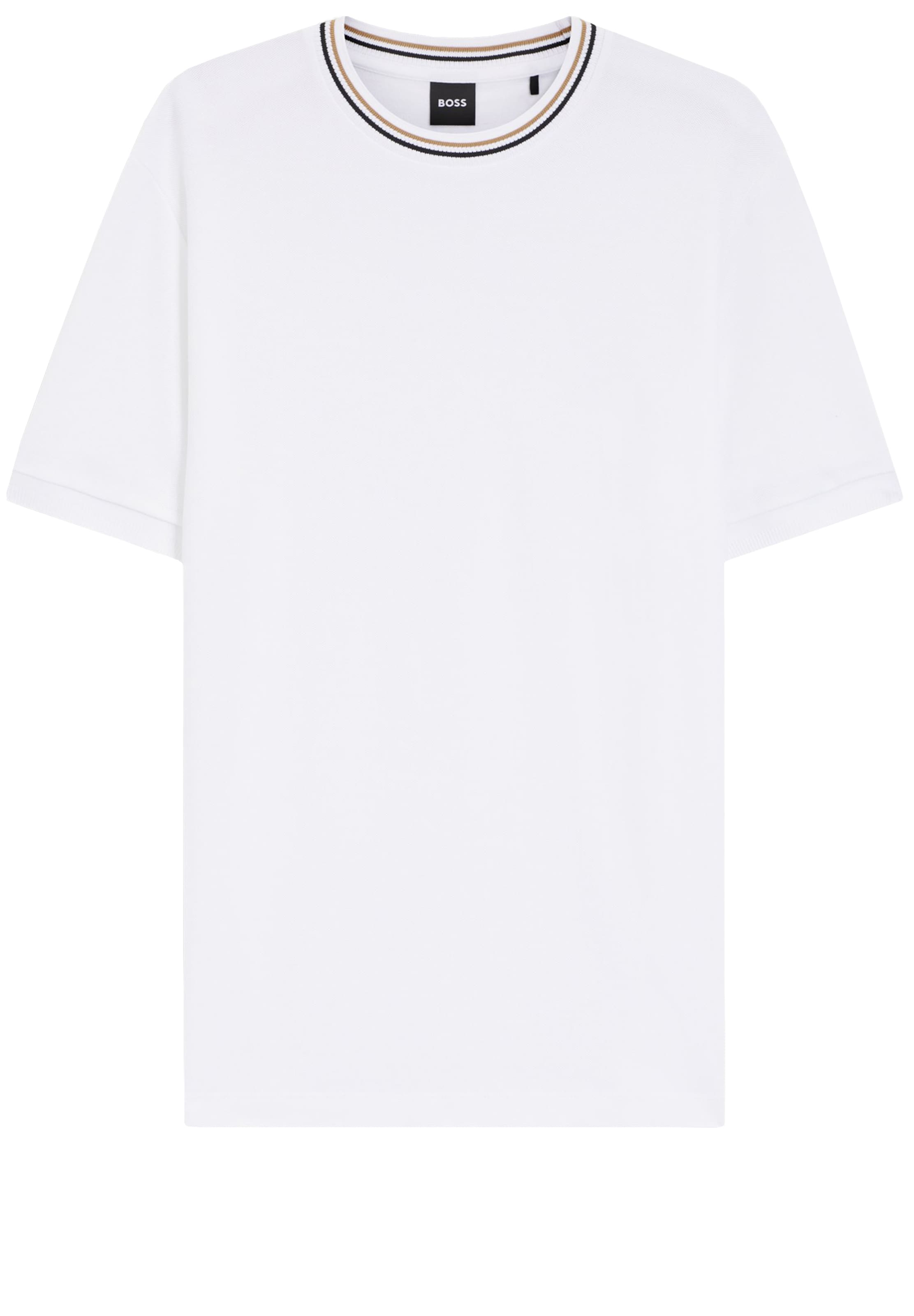 BOSS T-Shirt 'C-Taut' in braun / schwarz / weiß, Produktansicht