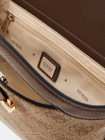 GUESS Nakupovalna torba 'Guess Cabas Lindsey Mini Latte Logo' | bež barva
