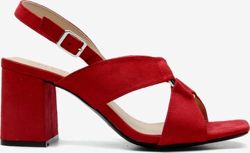 Celena Sandalen met riem 'Christel' in Rood