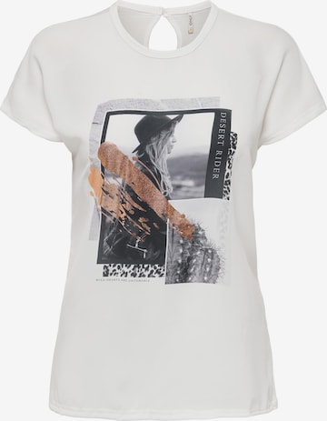 T-shirt 'Flora' ONLY en blanc : devant