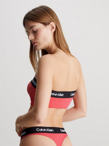 Bandeau Hauts de bikini Calvin Klein Swimwear en orange