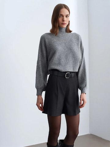 Dilvin Wide Leg Shorts in Schwarz