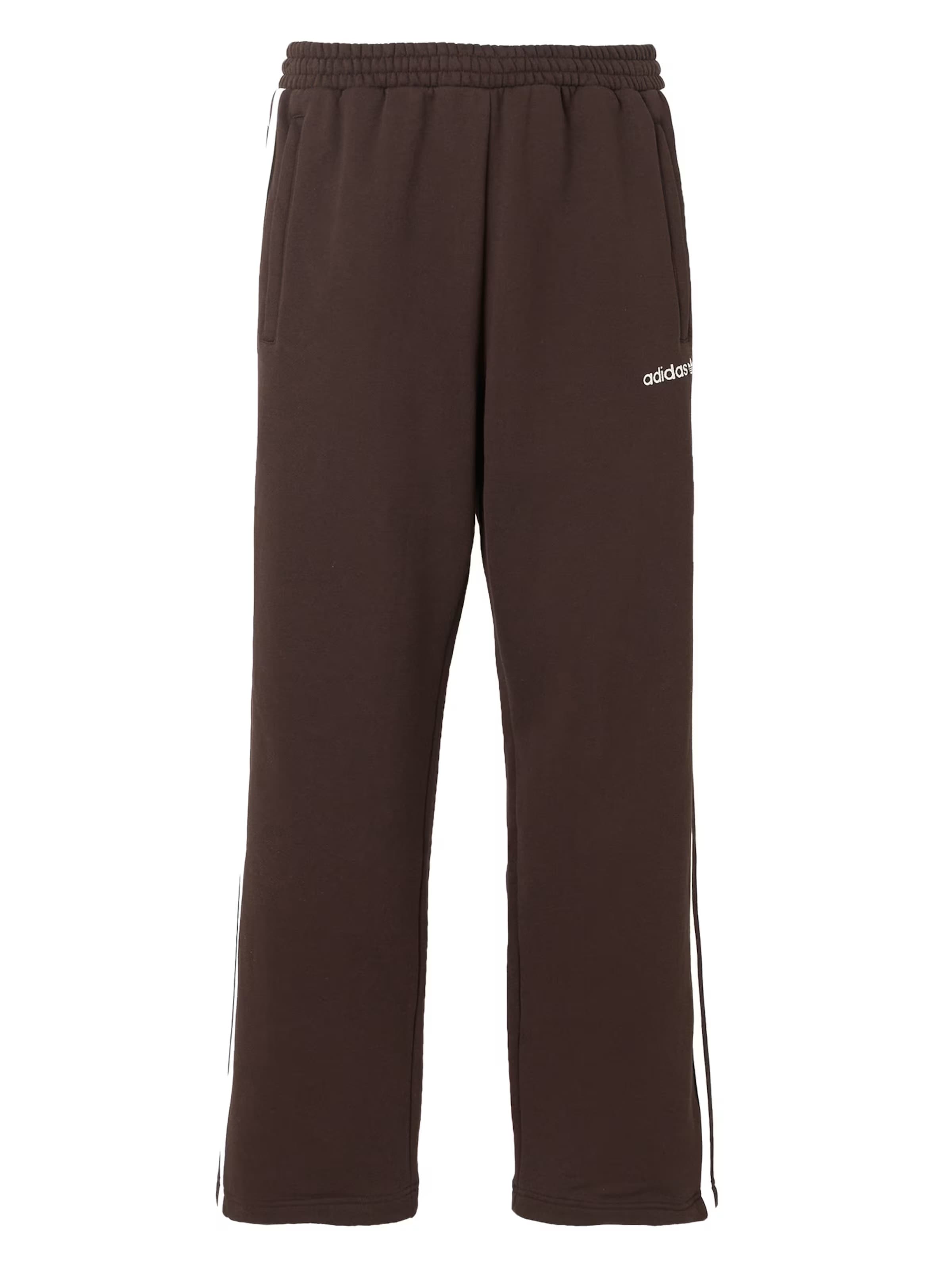 Pantaloni 'MUC' in 29-30 ADIDAS ORIGINALS di colore cioccolato / bianco, Visualizzazione prodotti