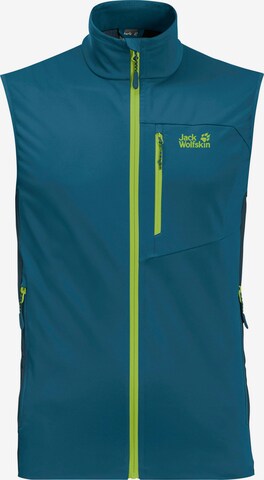 JACK WOLFSKIN Sports Vest 'Highest Peak' in Blue: front