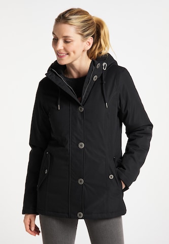 usha BLUE LABEL Winter Jacket in Black: front