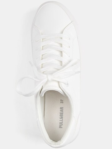 Pull&Bear Sneakers low i hvit