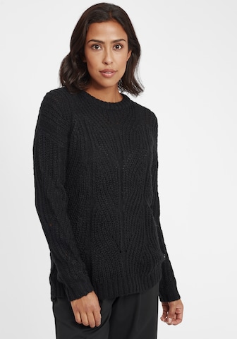 Oxmo Pullover 'Chiara' in Schwarz: predná strana