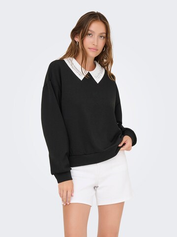 Felpa 'ONLWillow' di ONLY in nero: frontale