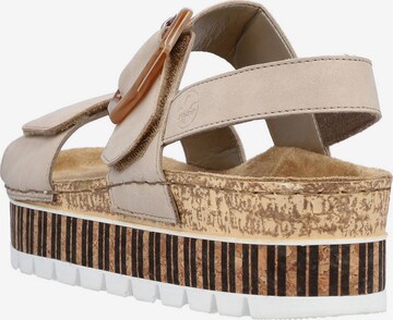 Rieker Strap Sandals in Beige