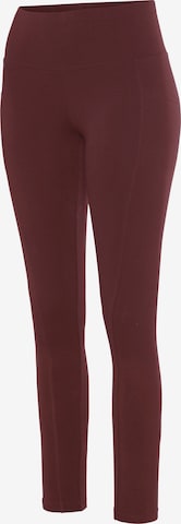 VIVANCE Skinny Workout Pants in Brown