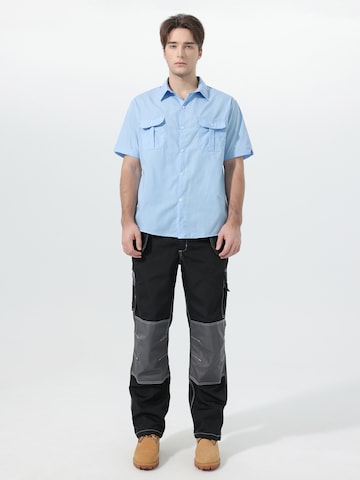 YOUTHUP Comfort Fit Hemd 'Berchtesgaden'‌‌‌‌ in Blau