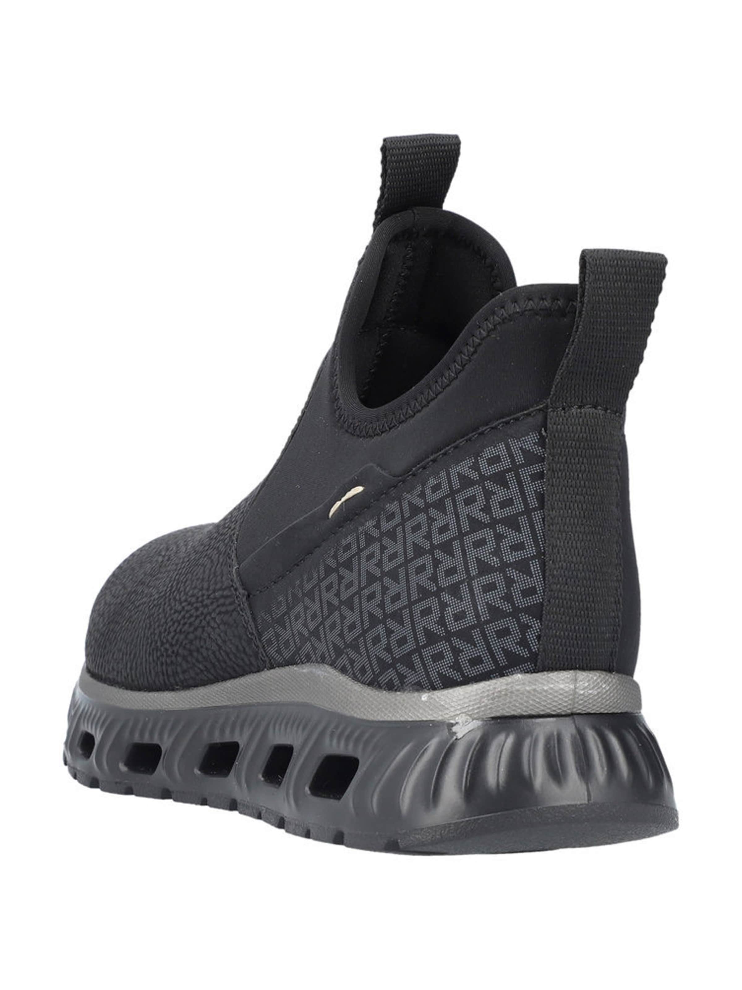 Rieker Trampki slip on w kolorze czarny