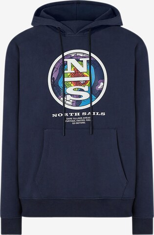 Sweat-shirt North Sails en bleu : devant