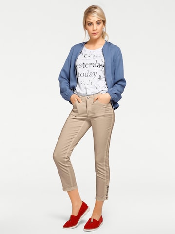 heine - Slimfit Pantalón en beige