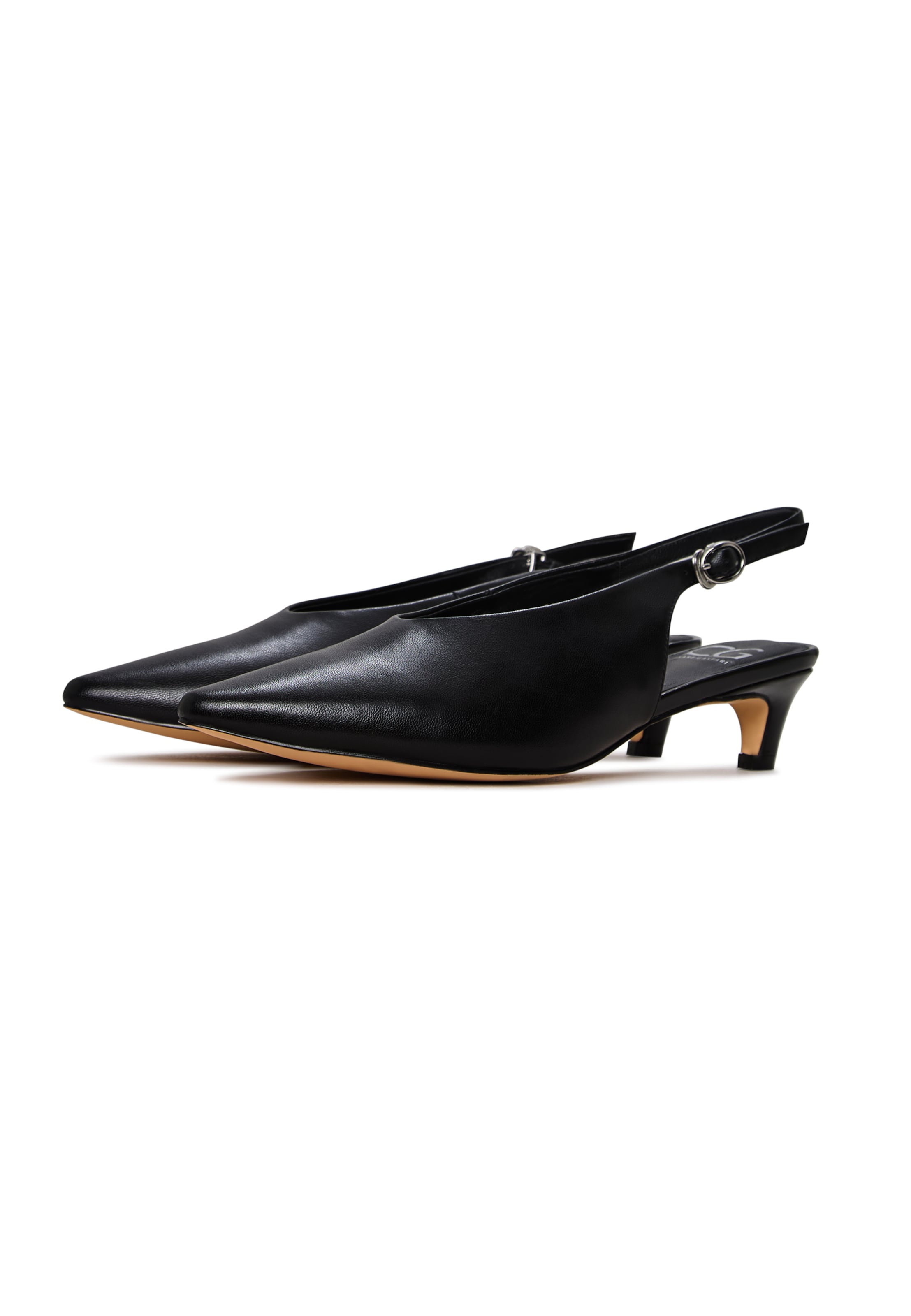 CESARE GASPARI Slingback pumps in Black