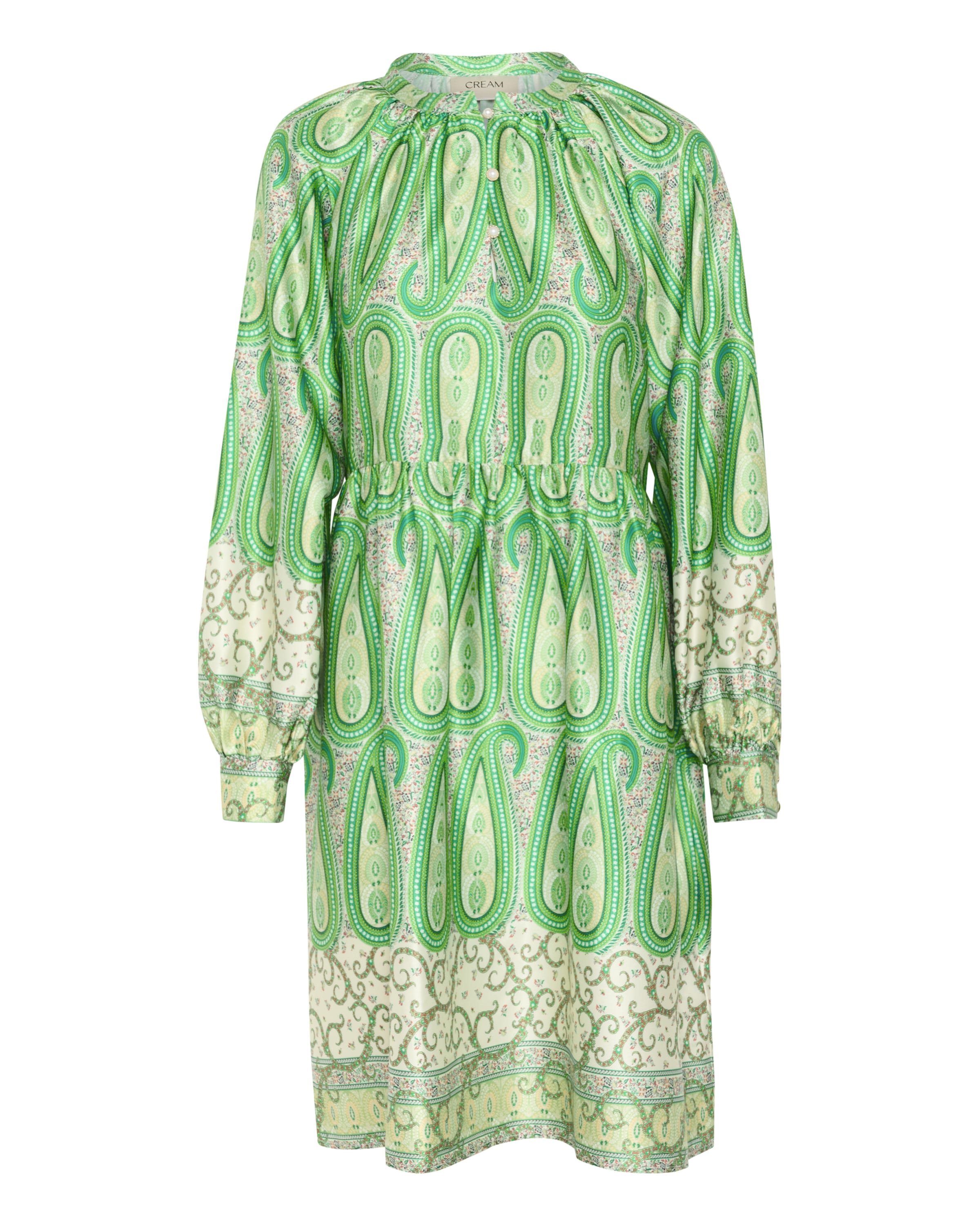 Cream Dress 'CRAmina' in Green: front