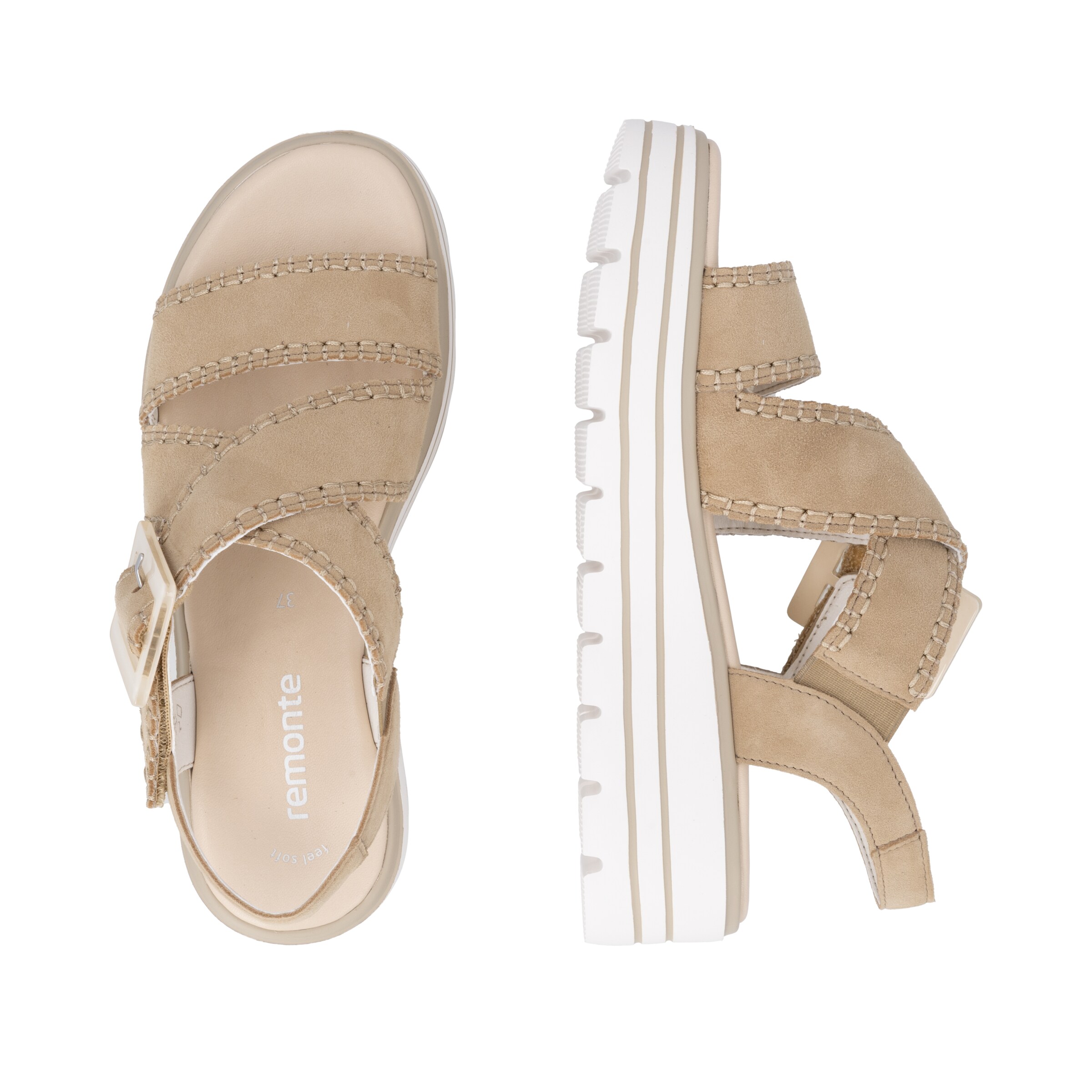 REMONTE Sandale in Beige