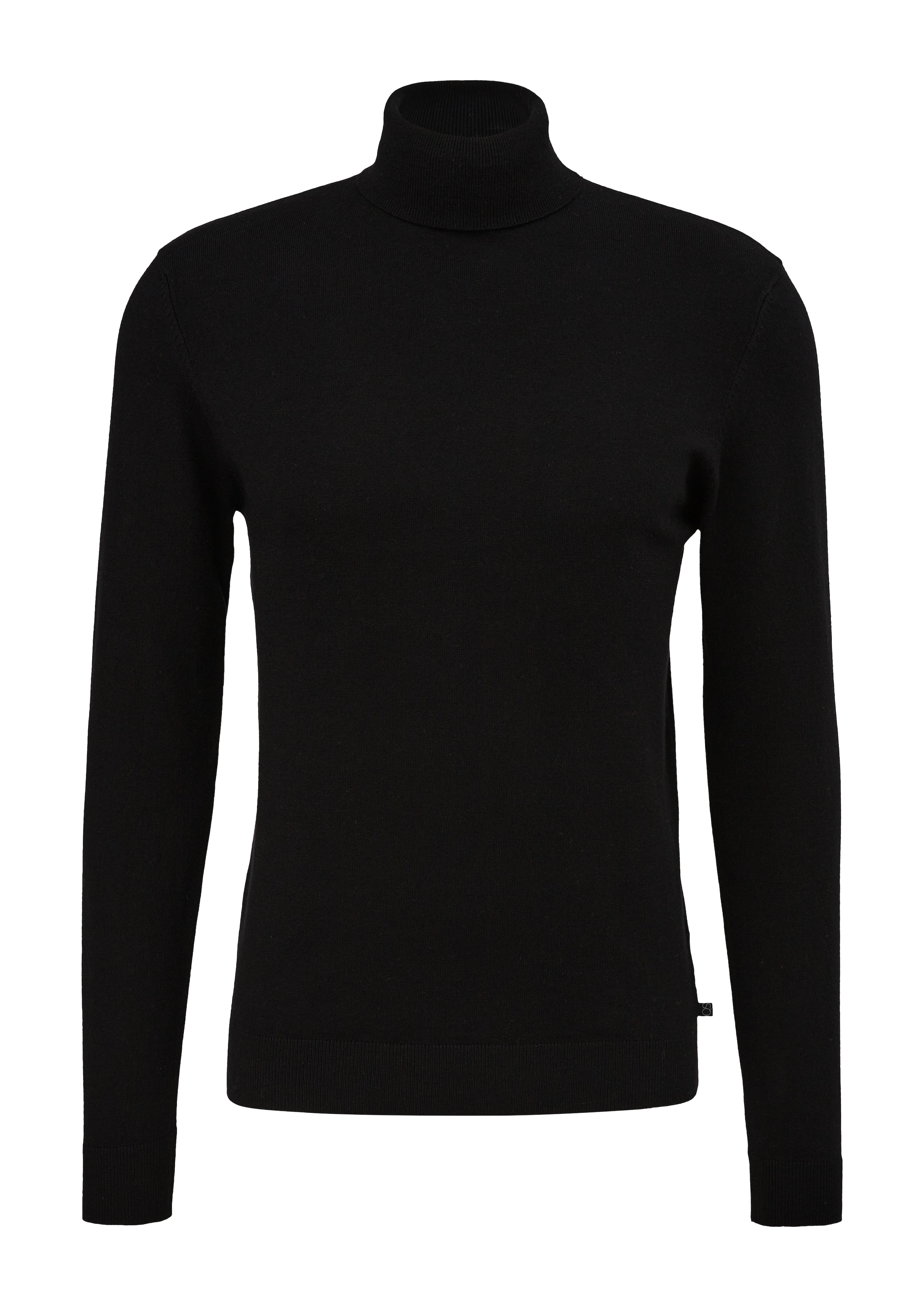 Pull-over QS en noir : devant