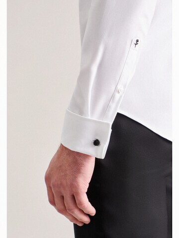 SEIDENSTICKER Slim fit Business Shirt 'Gala' in White