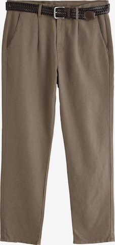 Next Брюки со складками в Коричневый: спереди