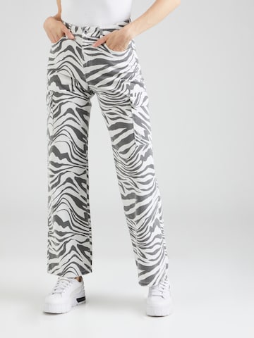 Loosefit Pantalon Tally Weijl en blanc : devant