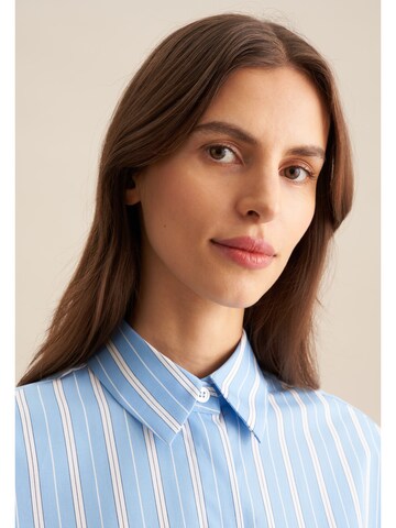Chemisier 'Schwarze Rose' SEIDENSTICKER en bleu