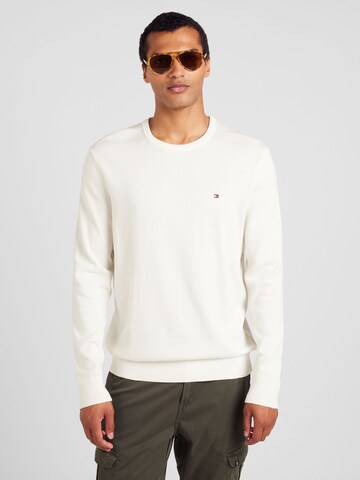 TOMMY HILFIGER Trui 'ESSENTIAL' in Beige: voorkant