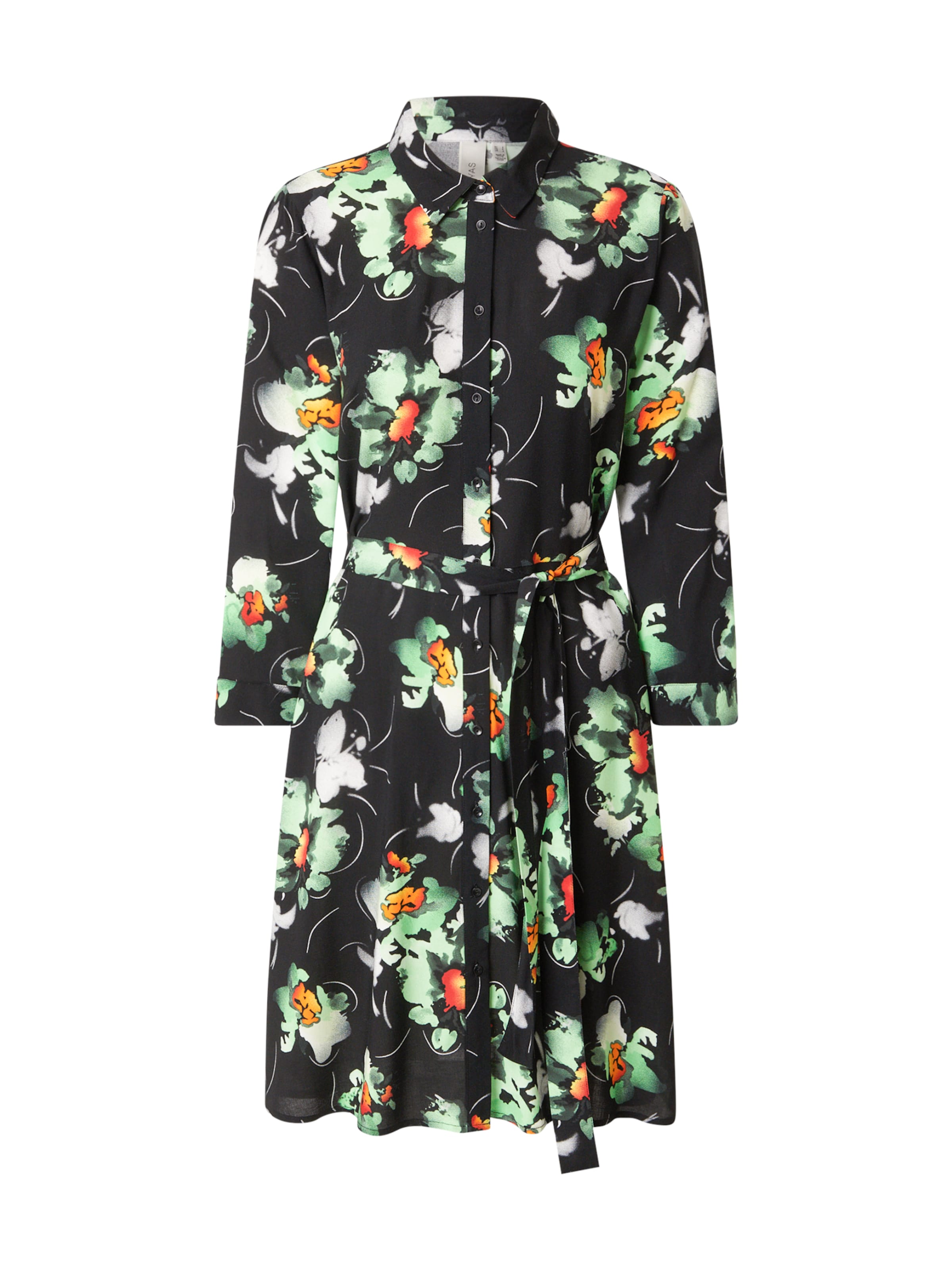 YAS Košilové šaty 'YASSAVANNA' – černá: přední strana