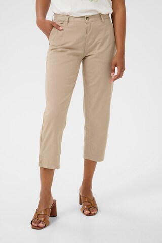 Regular Pantalon 'Berta' Cream en beige : devant