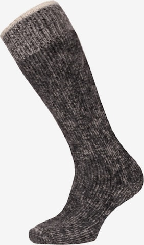 HomeOfSocks Knee High Socks 'HOSK953' in Grey: front