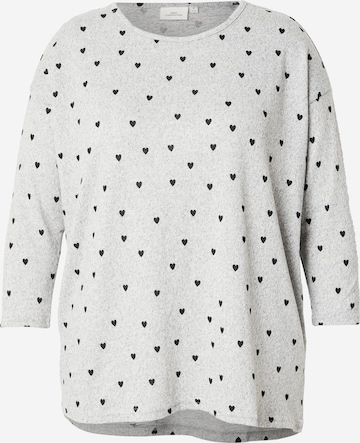 ONLY Carmakoma Shirt 'CARAlba' in Grau: Vorderseite