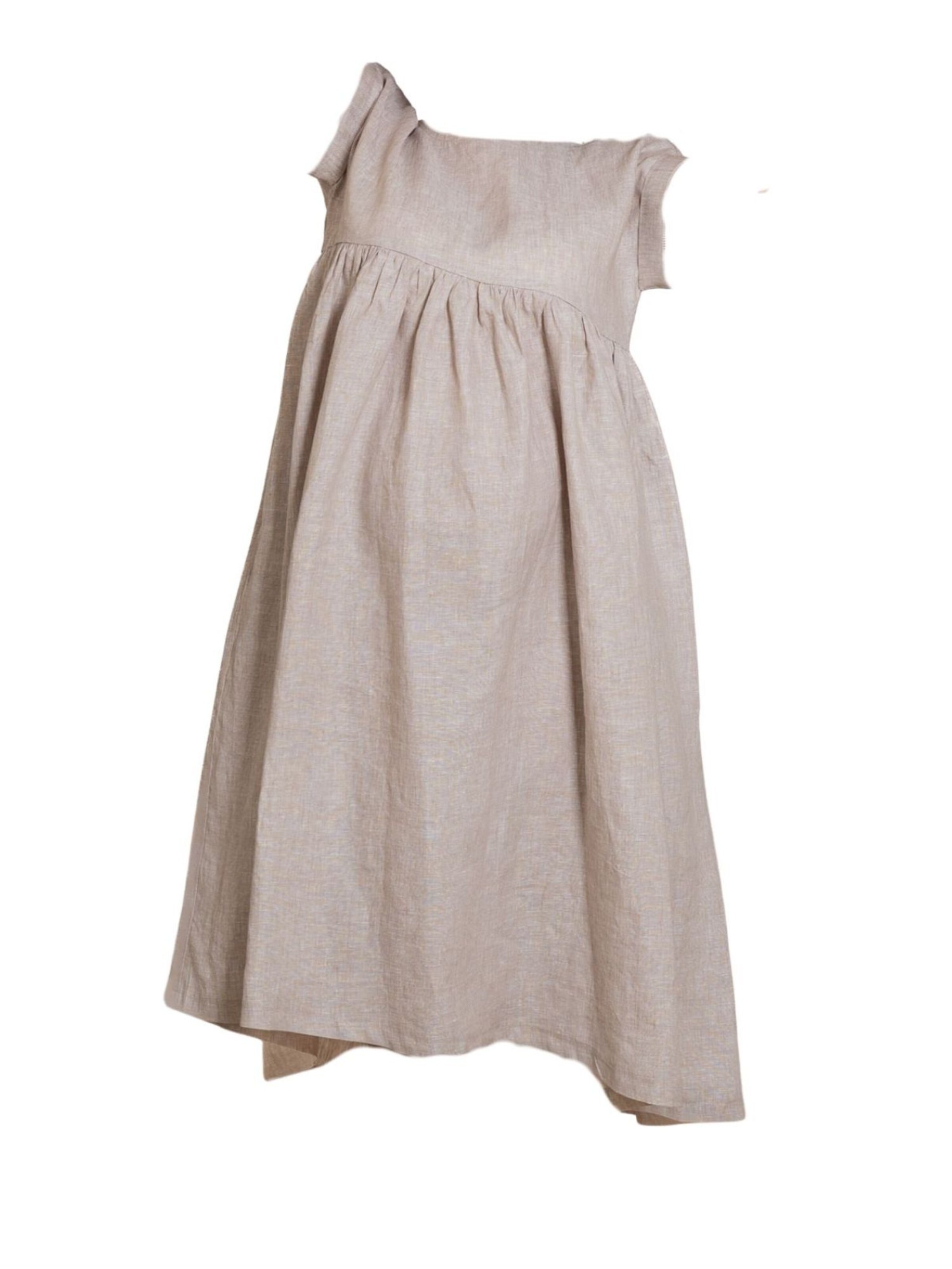 Nikka Place - Vestido 'Lotus' en blanco: frente