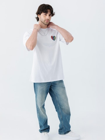 Rockupy Oversizeshirt 'Samu'‌‌‌‌‌‌‌‌ in Weiß