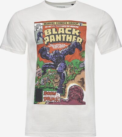 Recovered T-Shirt 'Marvel Black Panther' in blau / grün / orange / weiß, Produktansicht
