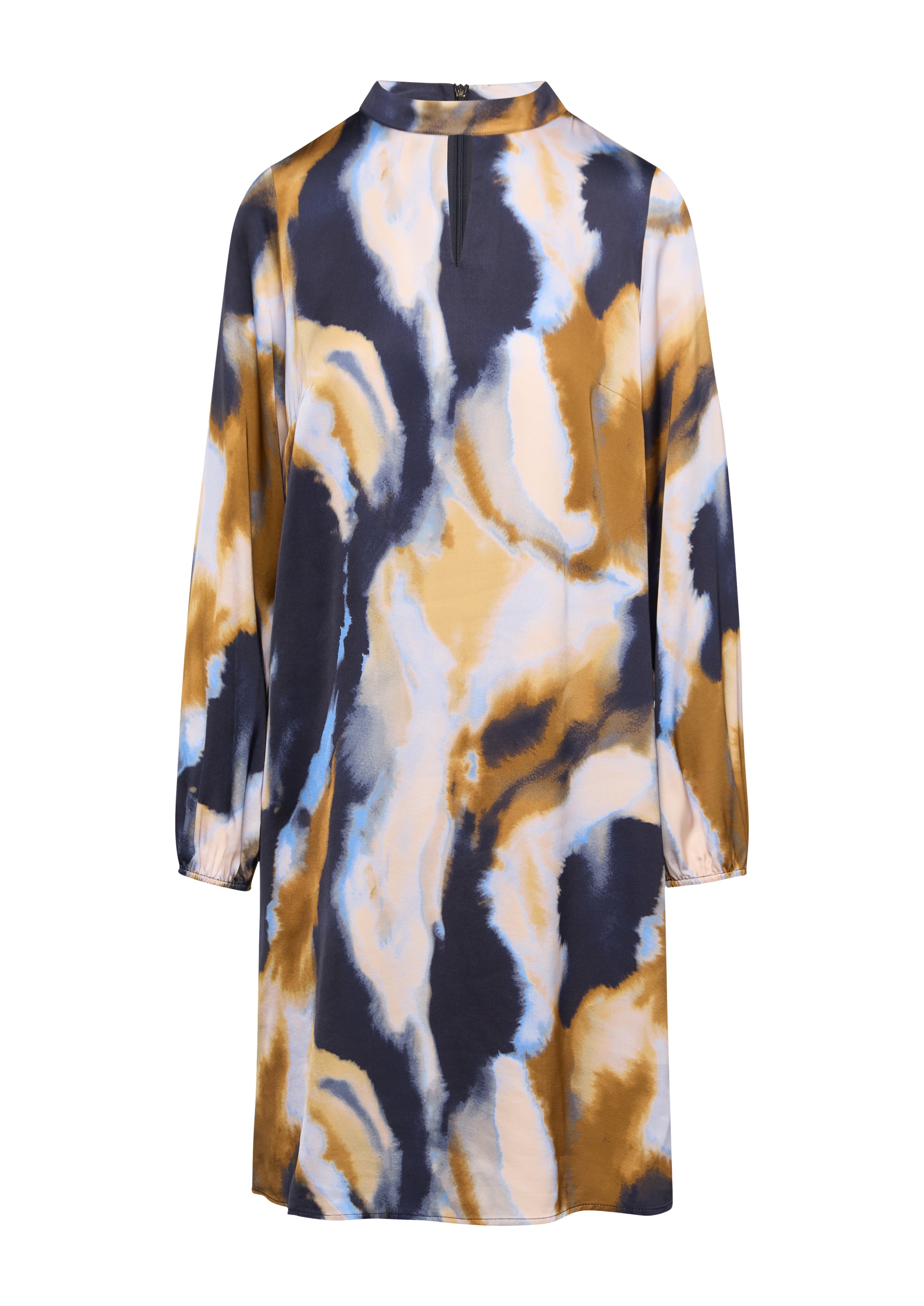 COMMA Jurk in Blauw: voorkant