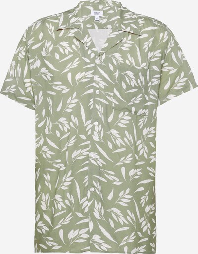 BURTON MENSWEAR LONDON Camisa en verde / offwhite, Vista del producto