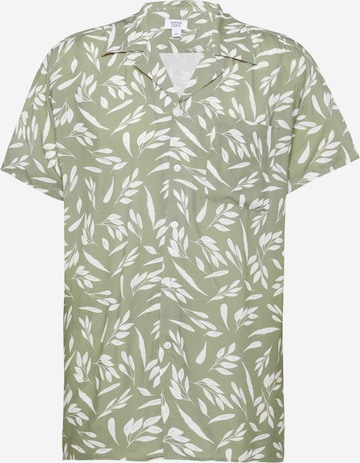 BURTON MENSWEAR LONDON - Ajuste regular Camisa en verde: frente