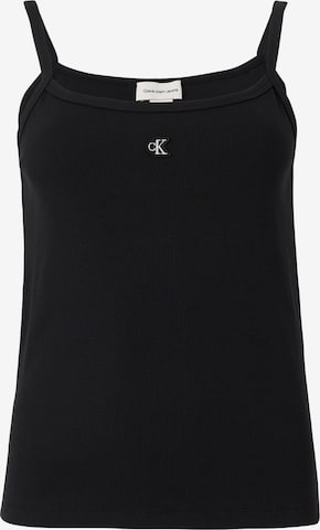 Calvin Klein Jeans - Top en negro: frente
