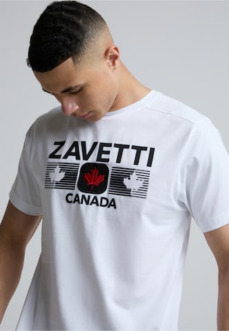 T-Shirt 'Cirico' Zavetti Canada en blanc