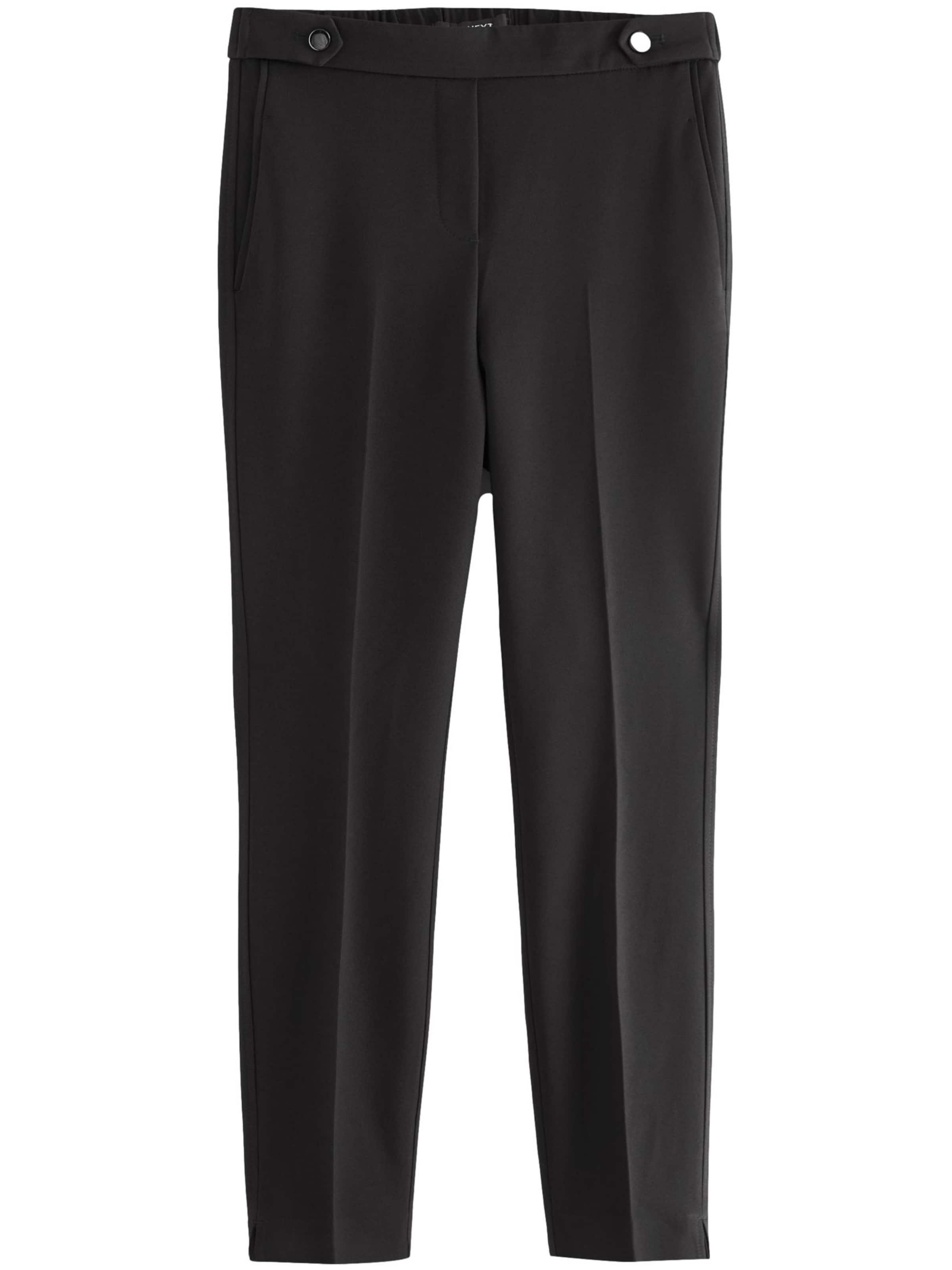 melns Next Šaurs Buktētas bikses: no priekšpuses