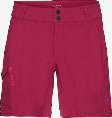 VAUDE Regular Outdoor Pants 'Tremalzini' in Red: front