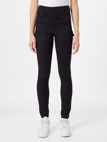 Coupe slim Pantalon cargo 'Kafey' G-Star RAW en noir : devant