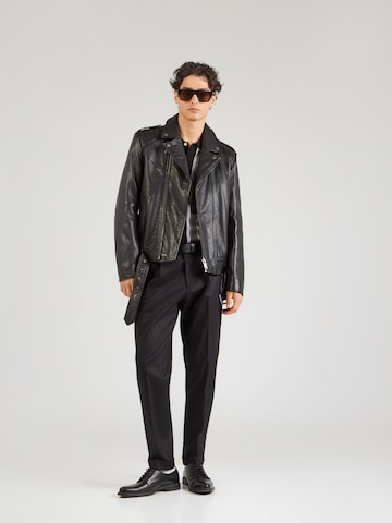 BOSS Black Štandardný strih Nohavice s pukmi 'C-Pepe-PL-243' - Čierna