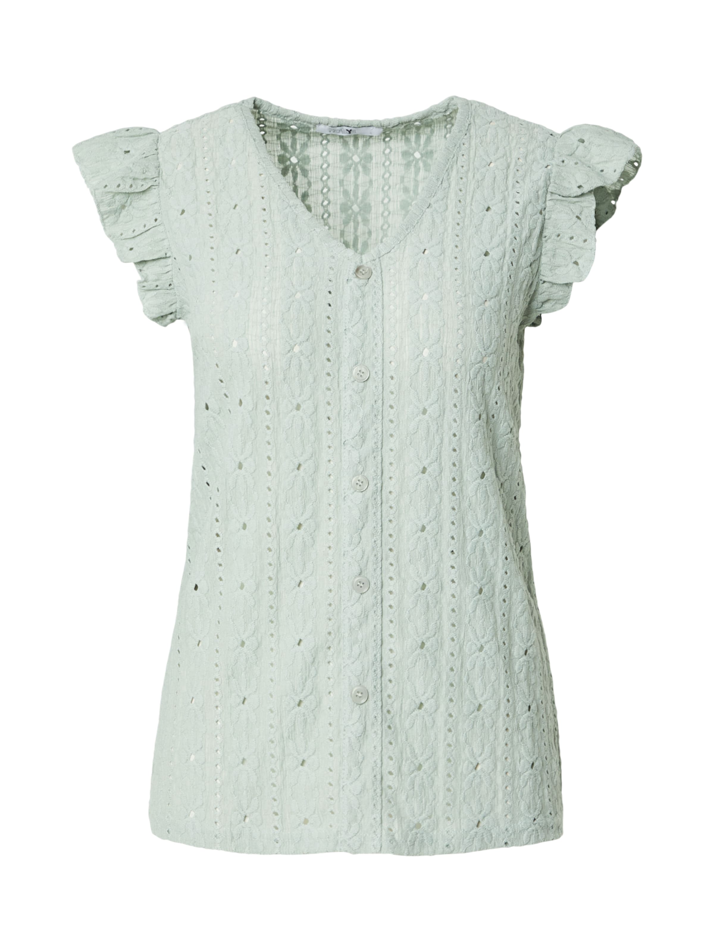 Hailys Μπλούζα 'Fi44rna' σε πράσινο: μπροστά