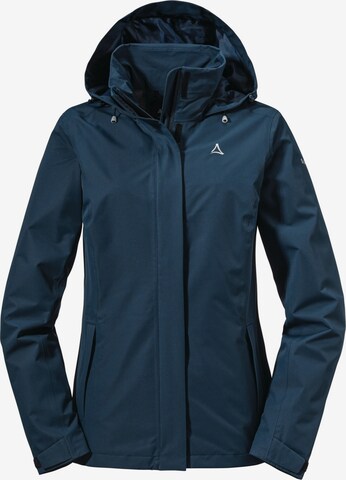 Veste outdoor Schöffel en bleu : devant