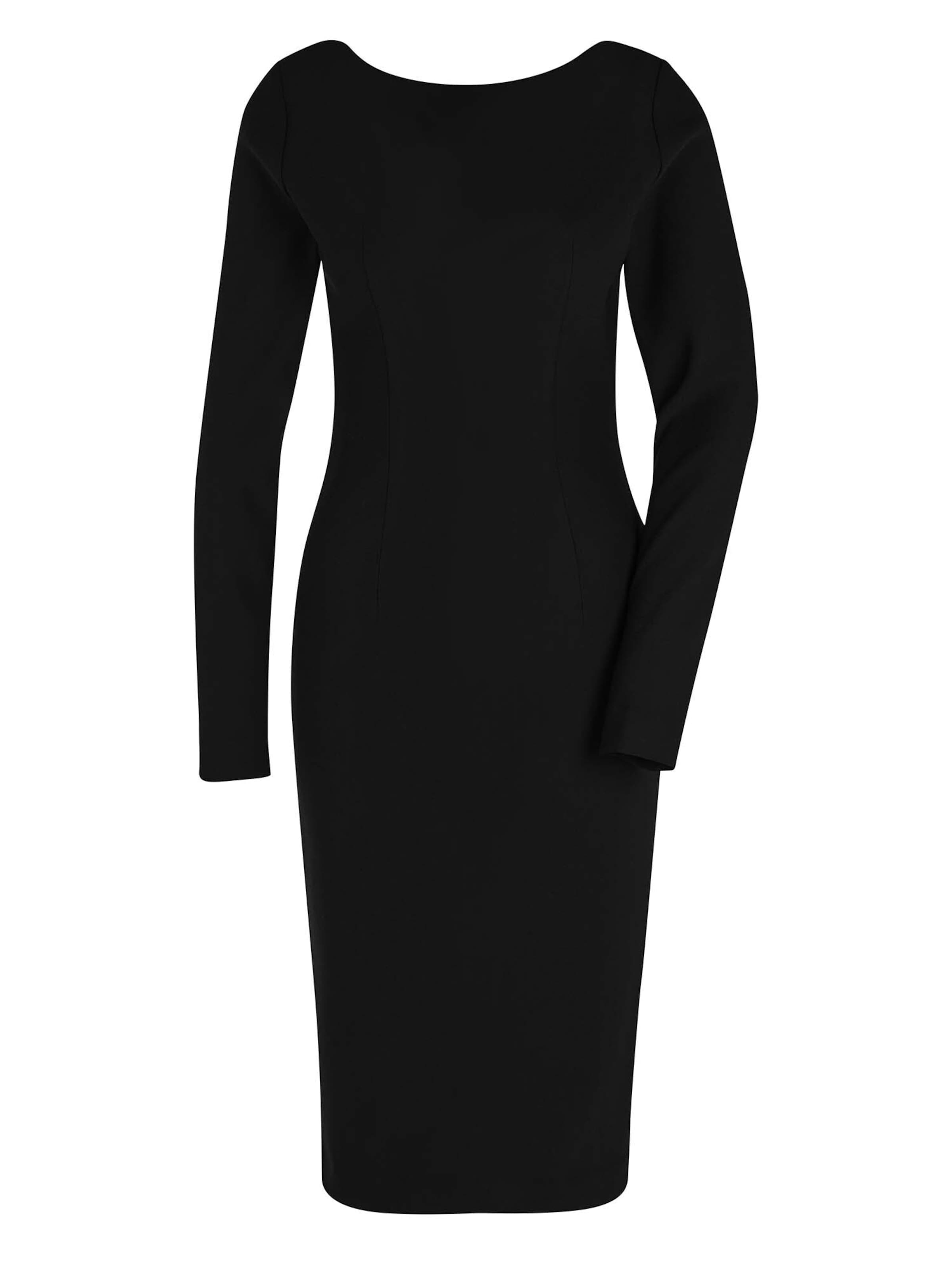 MADELEINE Kokerjurk in Zwart: voorkant