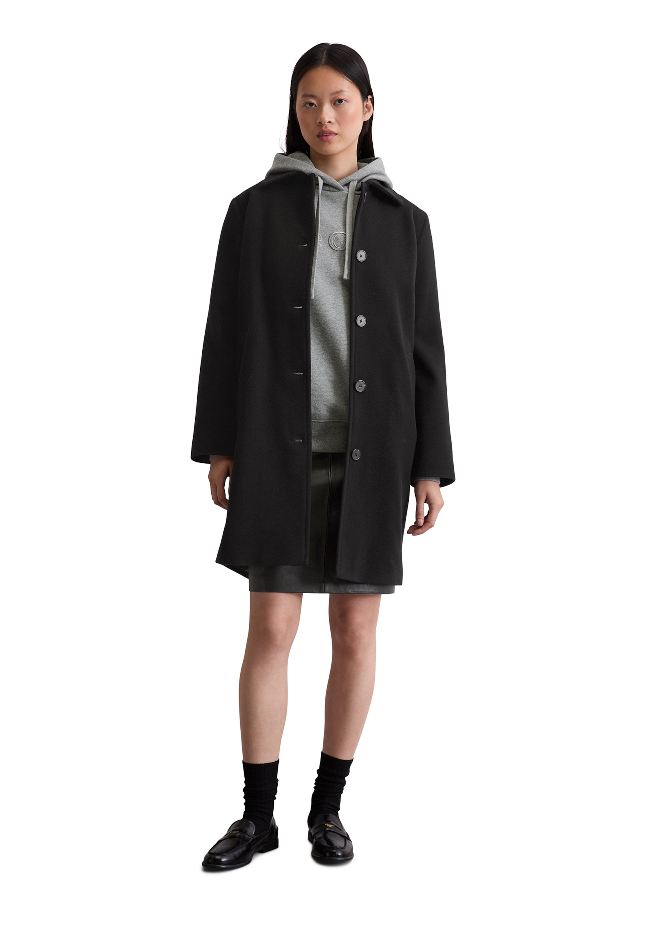 Marc O'Polo Mantel in Schwarz