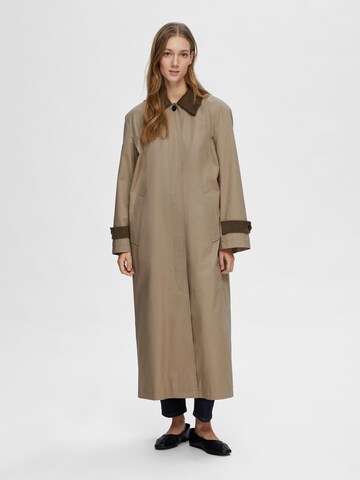 SELECTED FEMME Between-Seasons Coat 'FASYA' in Beige