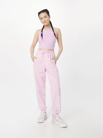 ADIDAS ORIGINALS Tapered Pants 'Multiple Logo' in Pink