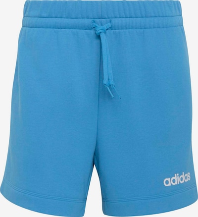 XS dydžio Sportinės kelnės 'Essentials' iš ADIDAS SPORTSWEAR, spalva – azuro spalva / balta, Prekių apžvalga